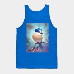 Blue headed bird Tank Top